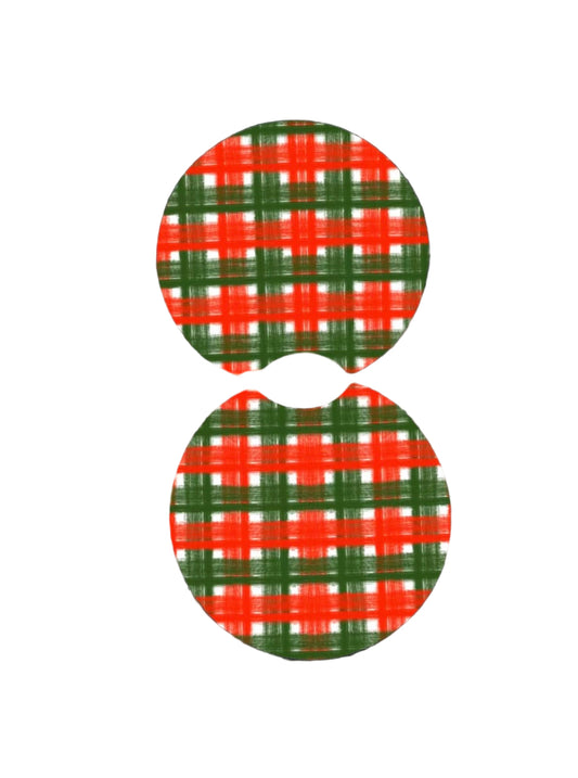 Christmas Plaid Coasters