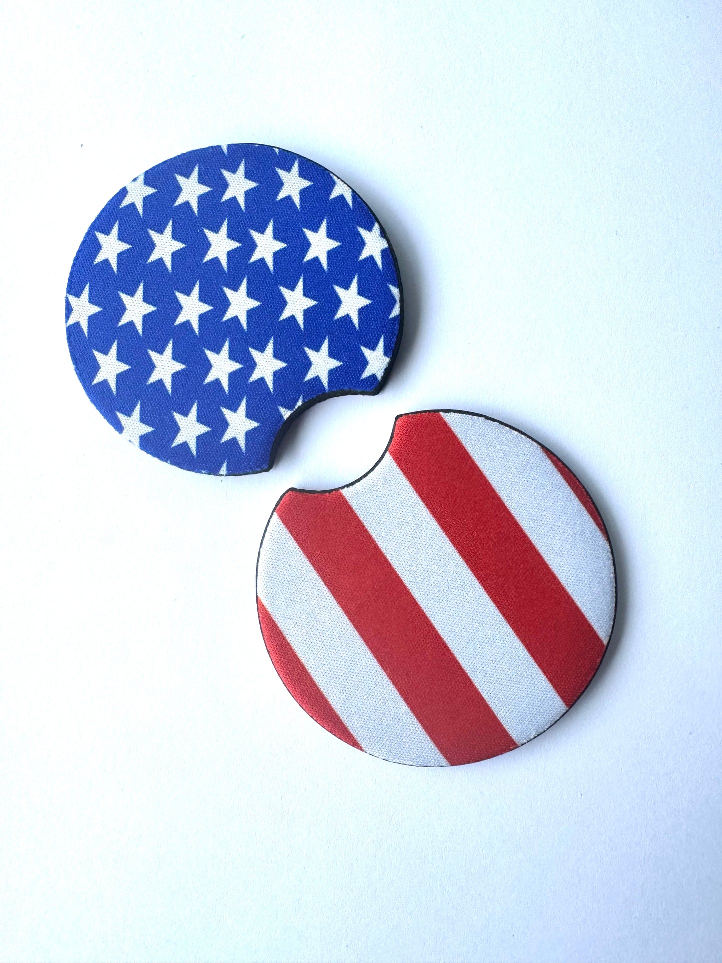 American Flag Car Coasters