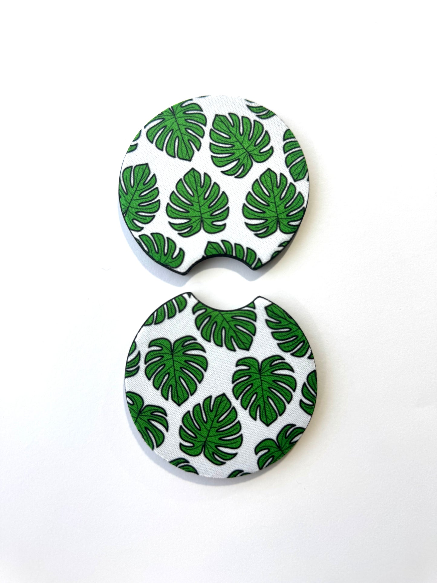 Monstera Leaf Car Coasters