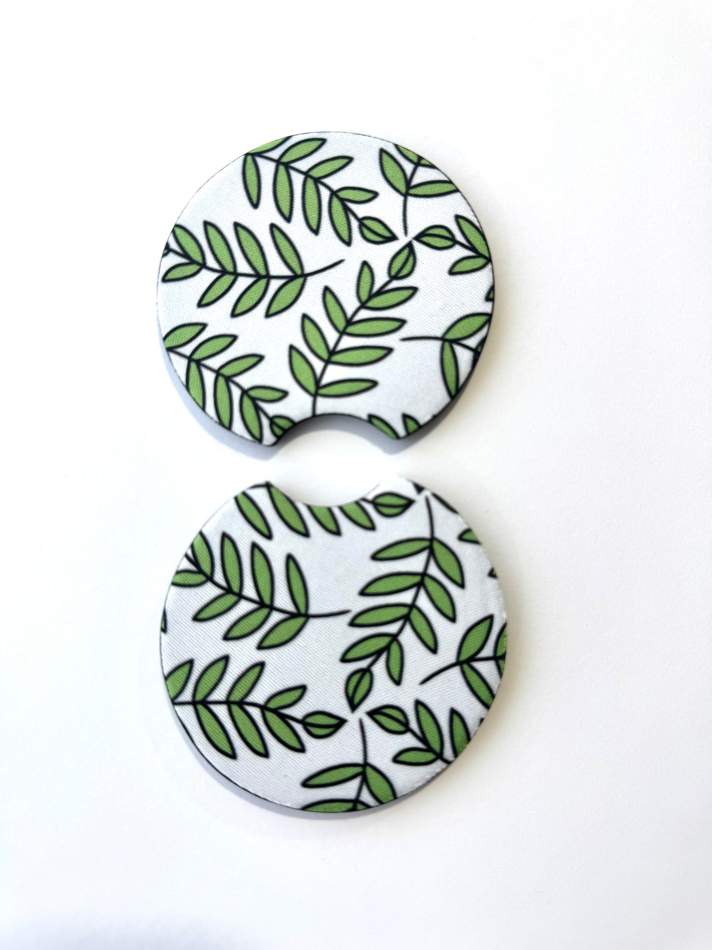 Walnut Leaf Car Coasters